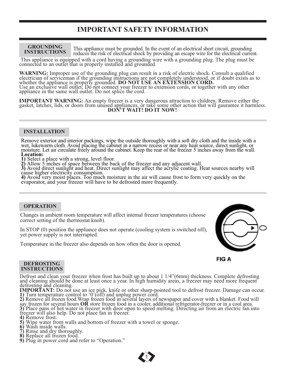 Important safety information | Danby DUFM304A1WDB User Manual | Page 2 / 17