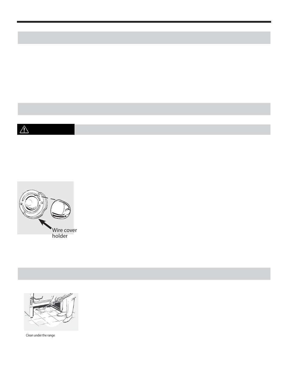 Care and maintenance, Porcelain oven interior (continued), Oven light replacement (on some models) | Warning shock or burn hazard, Storage drawer removal (on some models) | Danby DER241WC User Manual | Page 18 / 77