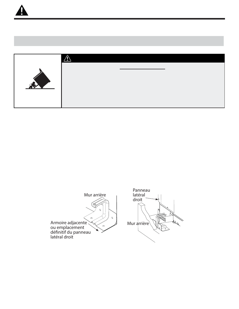 Dispositif antibasculement, Avertissement | Danby DER241WC User Manual | Page 27 / 77