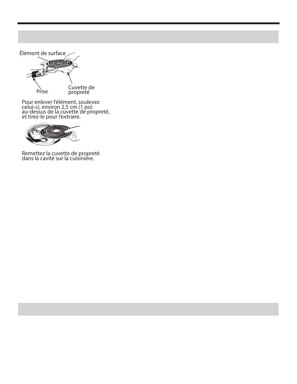 Soins et entretien, Éléments de surface et cuvettes de propreté, Table de cuisson en porcelaine vitrifiée | Danby DER241WC User Manual | Page 41 / 77