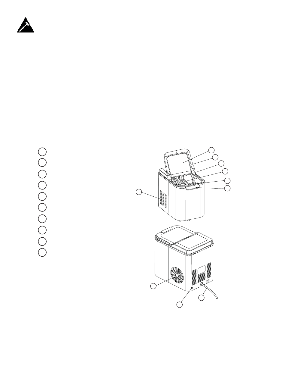 Instrucciones de instalación, Ubicación, Características | Danby DIM2500SSDB User Manual | Page 20 / 25