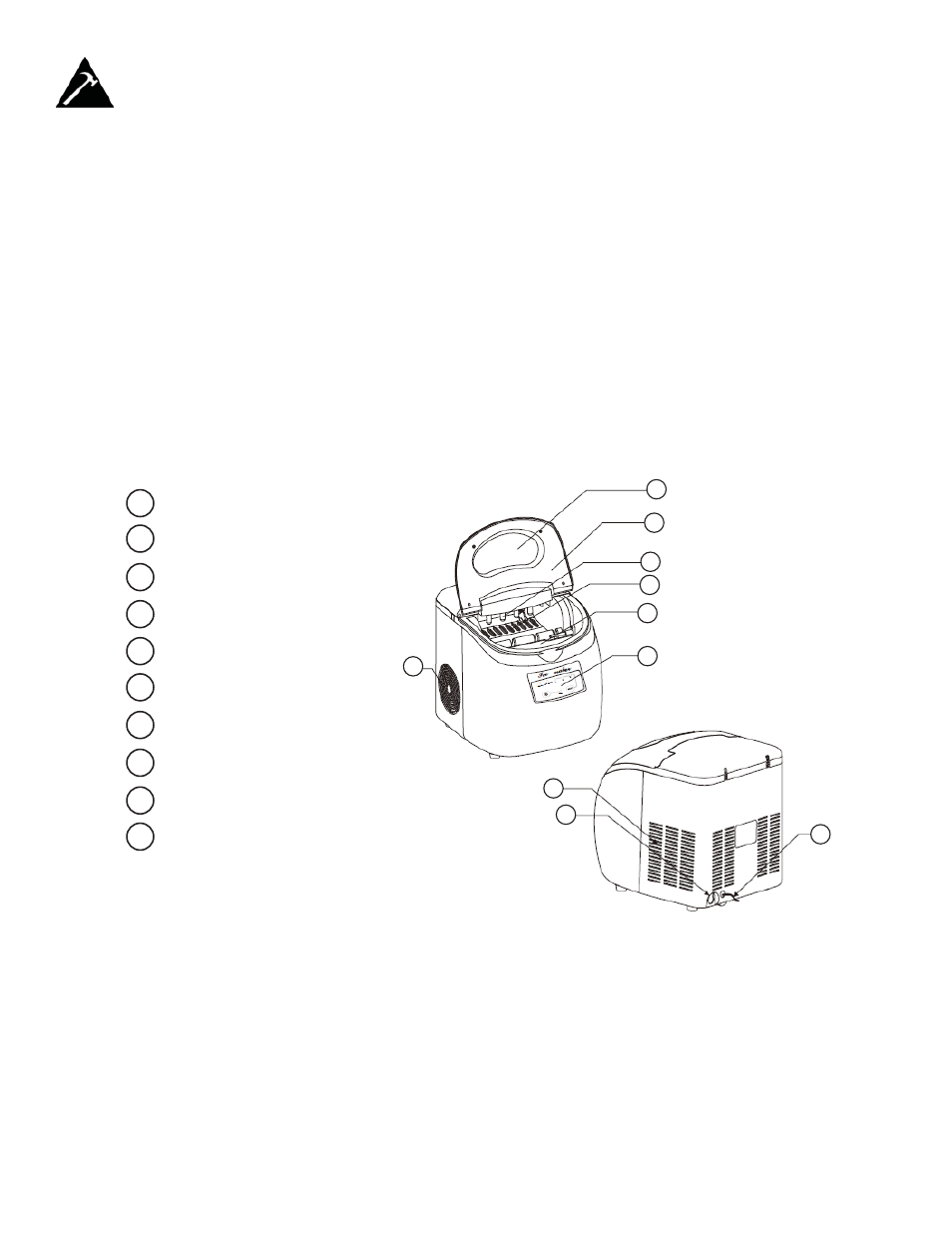 Instrucciones de instalación, Ubicación, Características | Danby DIM2500WDB User Manual | Page 20 / 25