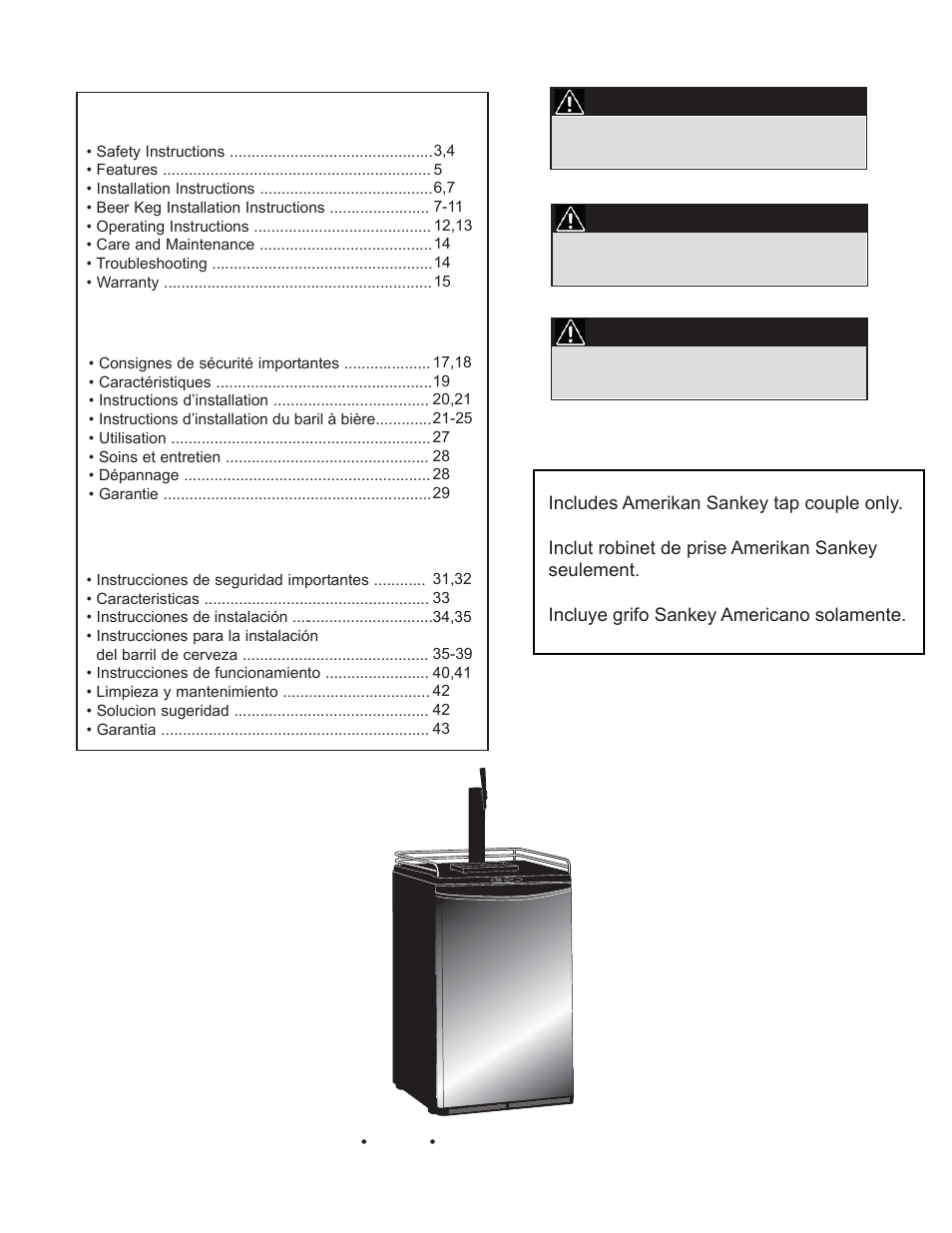 Danby DKC052BSLDB-D User Manual | Page 2 / 45