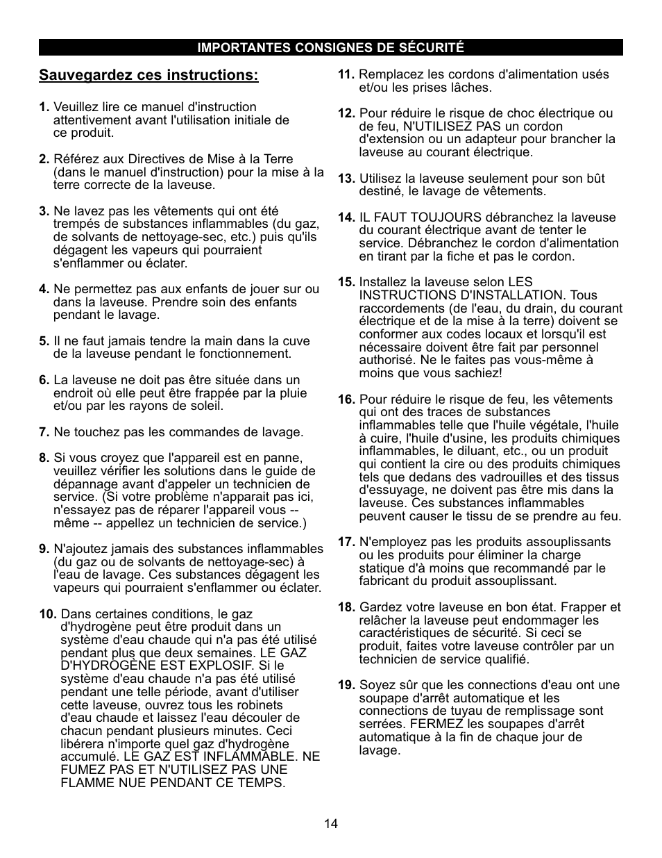 Danby DTT100A1WDB User Manual | Page 15 / 38