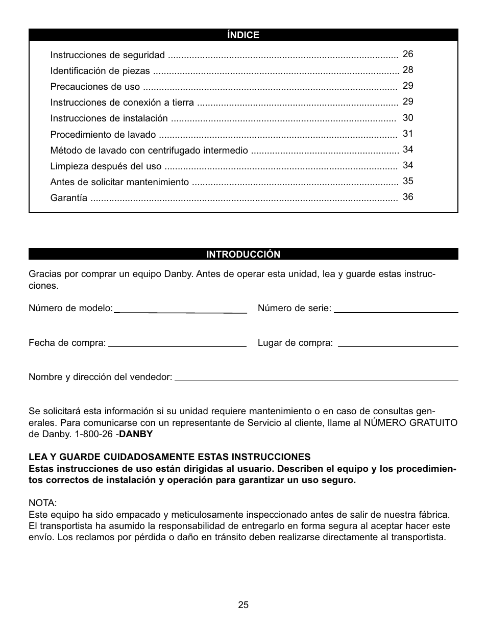 Danby DTT100A1WDB User Manual | Page 26 / 38