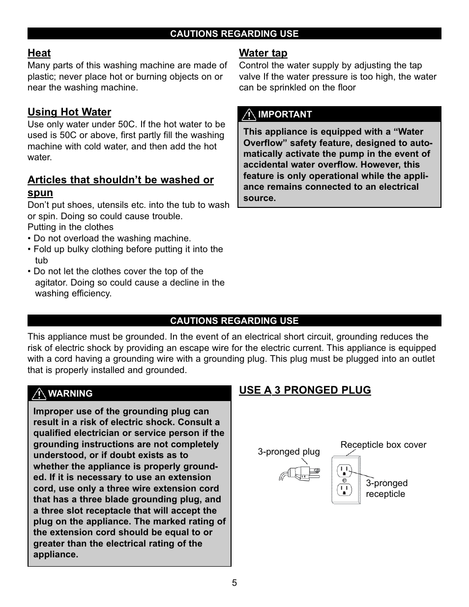 Danby DTT100A1WDB User Manual | Page 6 / 38