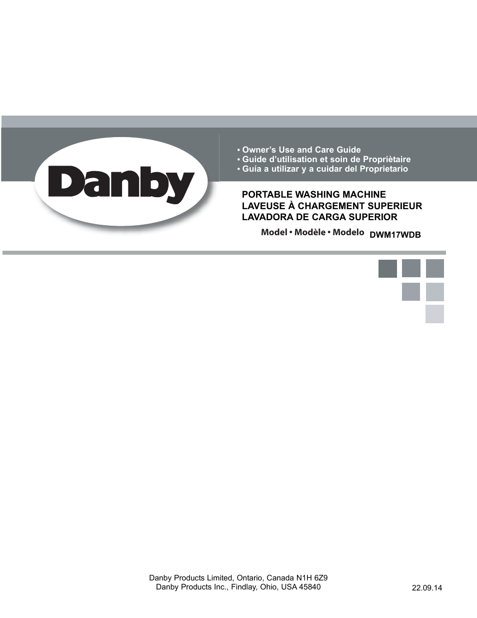 Danby DWM17WDB User Manual | 43 pages