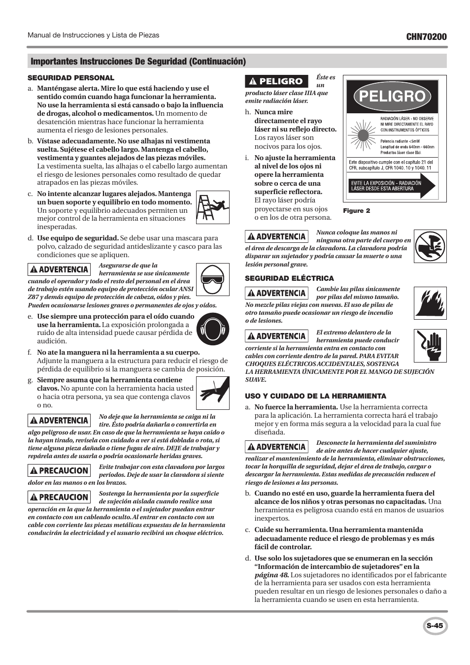 Campbell Hausfeld IN727900AV User Manual | Page 45 / 60