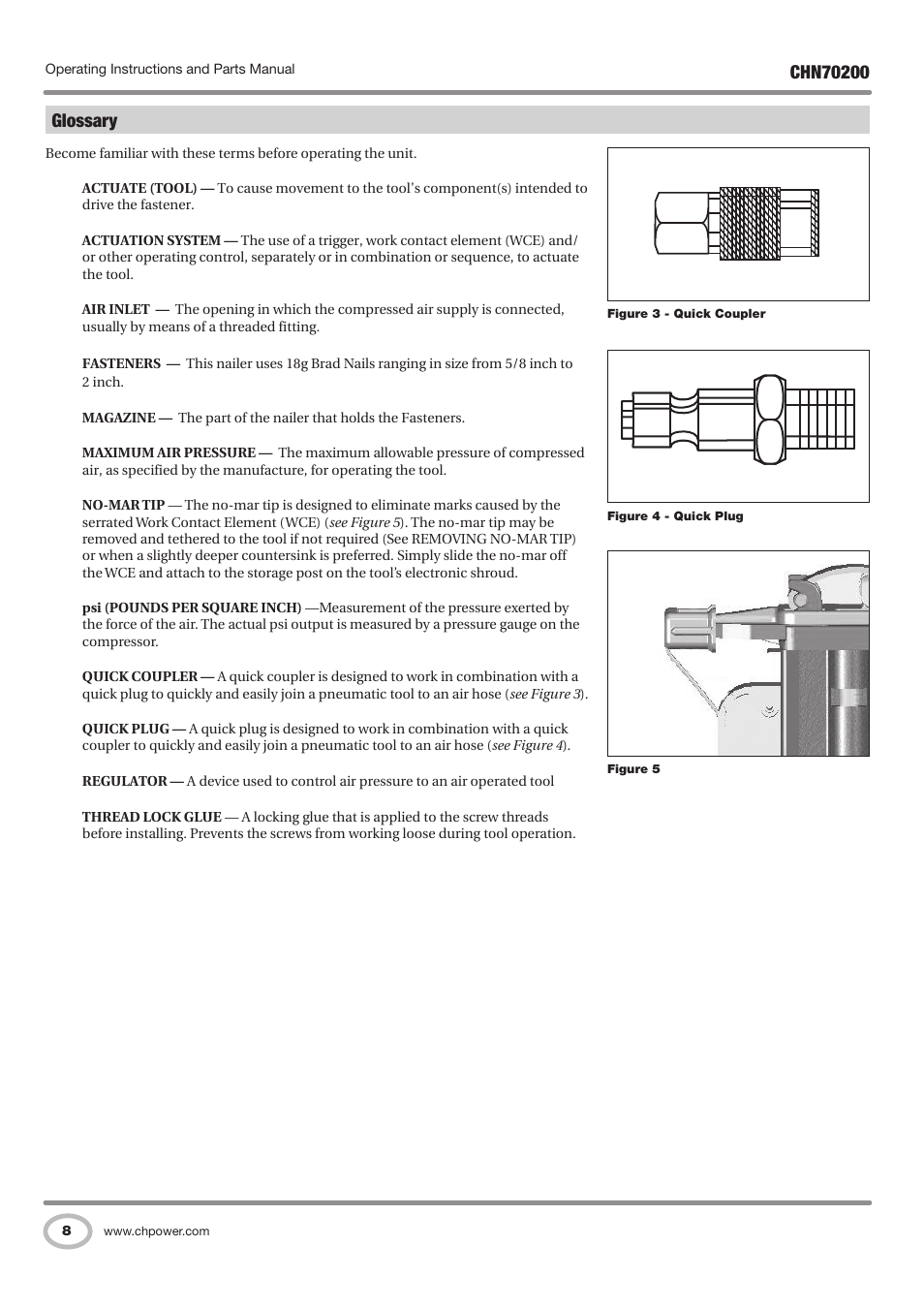 Glossary | Campbell Hausfeld IN727900AV User Manual | Page 8 / 60