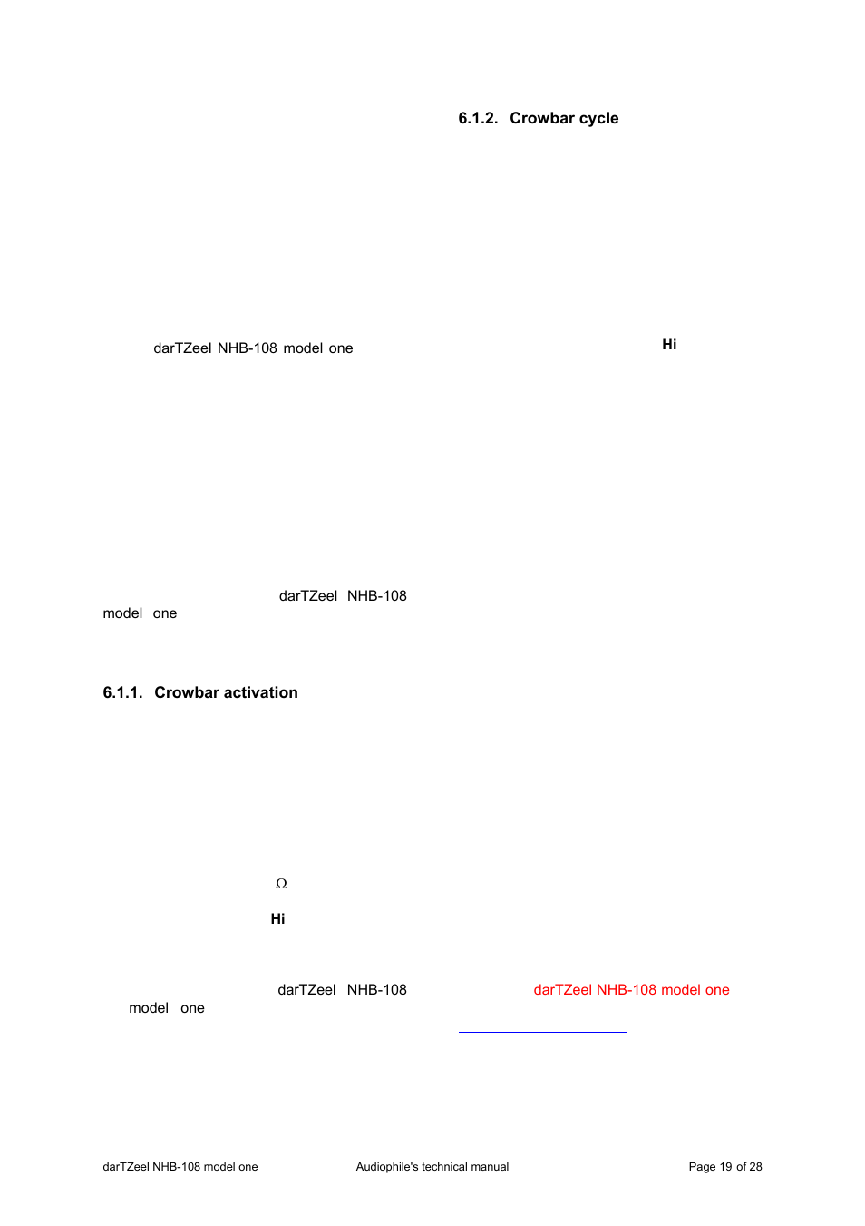 darTZeel Audio NHB-108 User Manual | Page 19 / 28