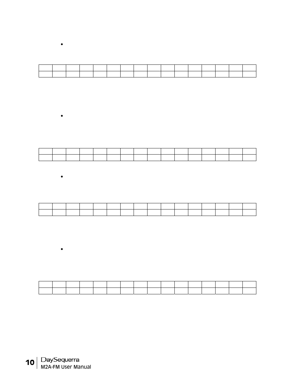 DaySequerra M2A-FM User Manual | Page 10 / 16