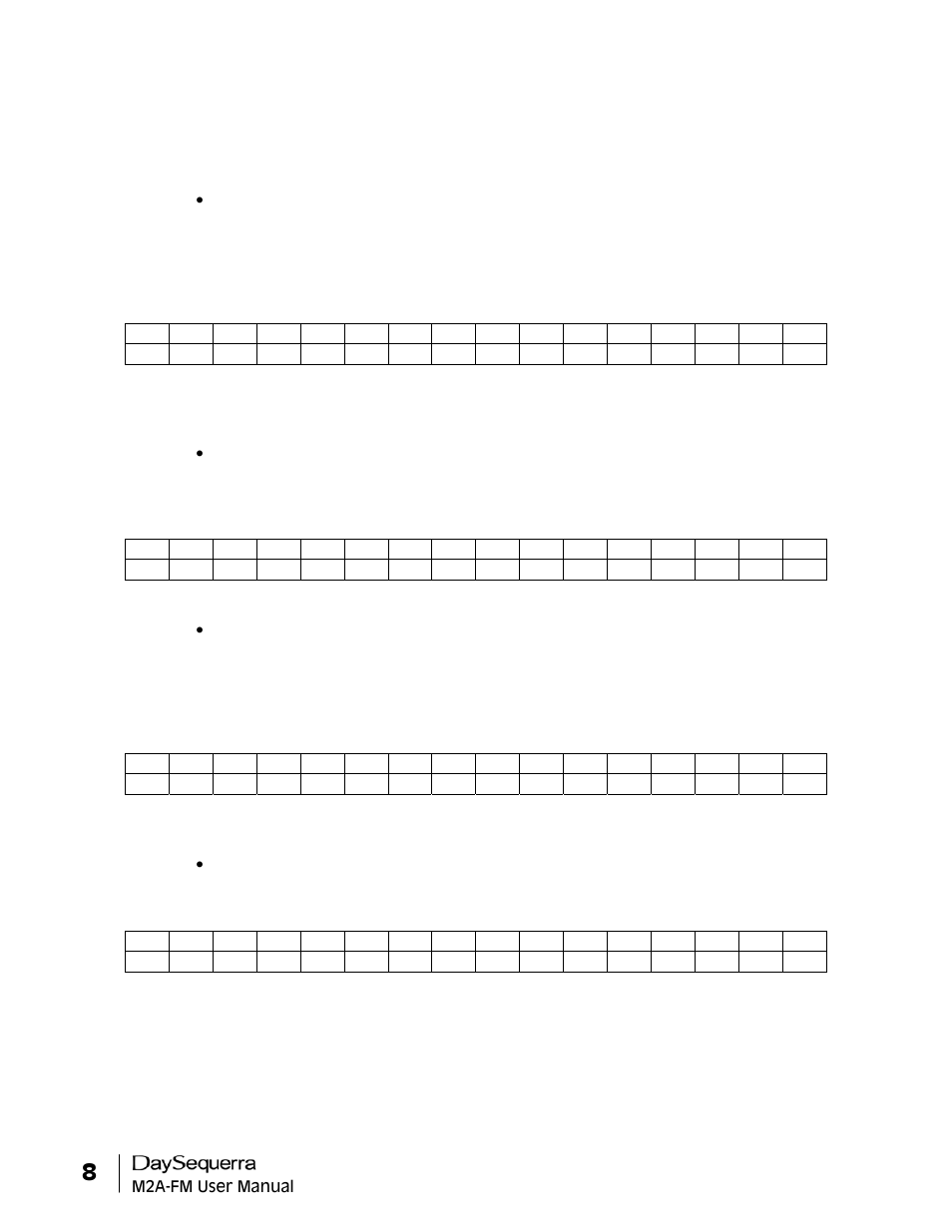 DaySequerra M2A-FM User Manual | Page 8 / 16