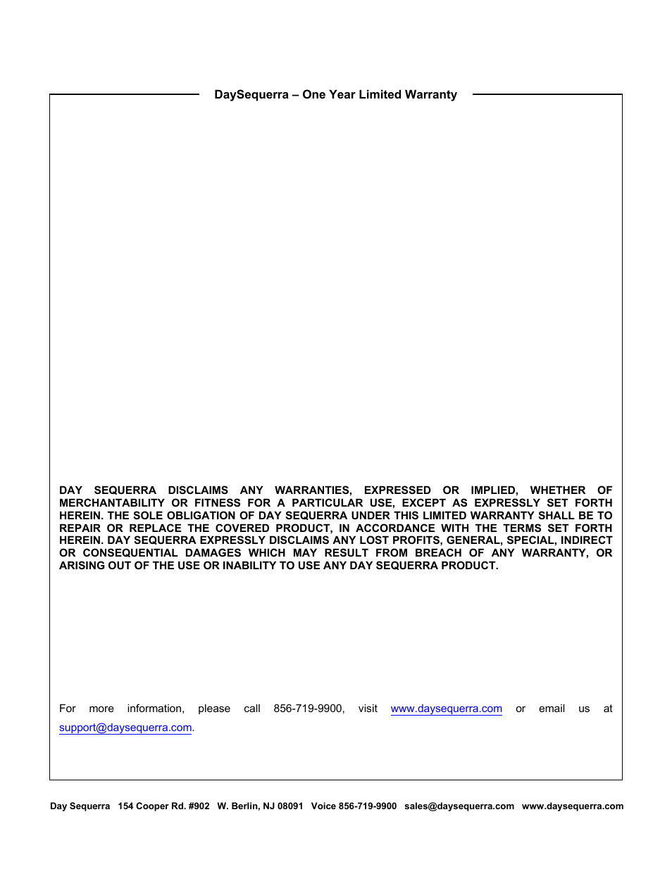 DaySequerra NLC5.1ST User Manual | Page 31 / 32