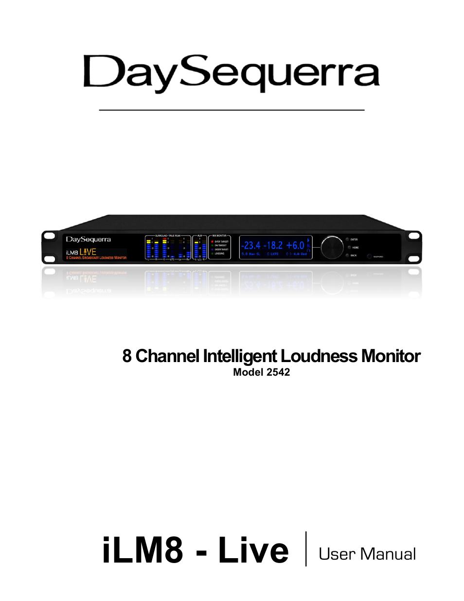 DaySequerra iLM8 Live User Manual | 46 pages