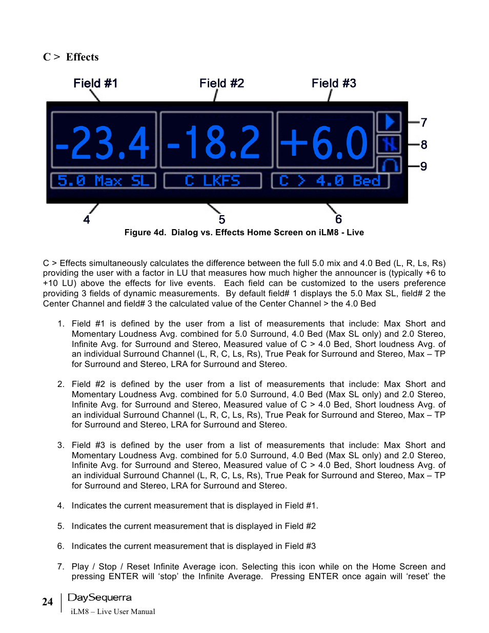 C > effects | DaySequerra iLM8 Live User Manual | Page 24 / 46