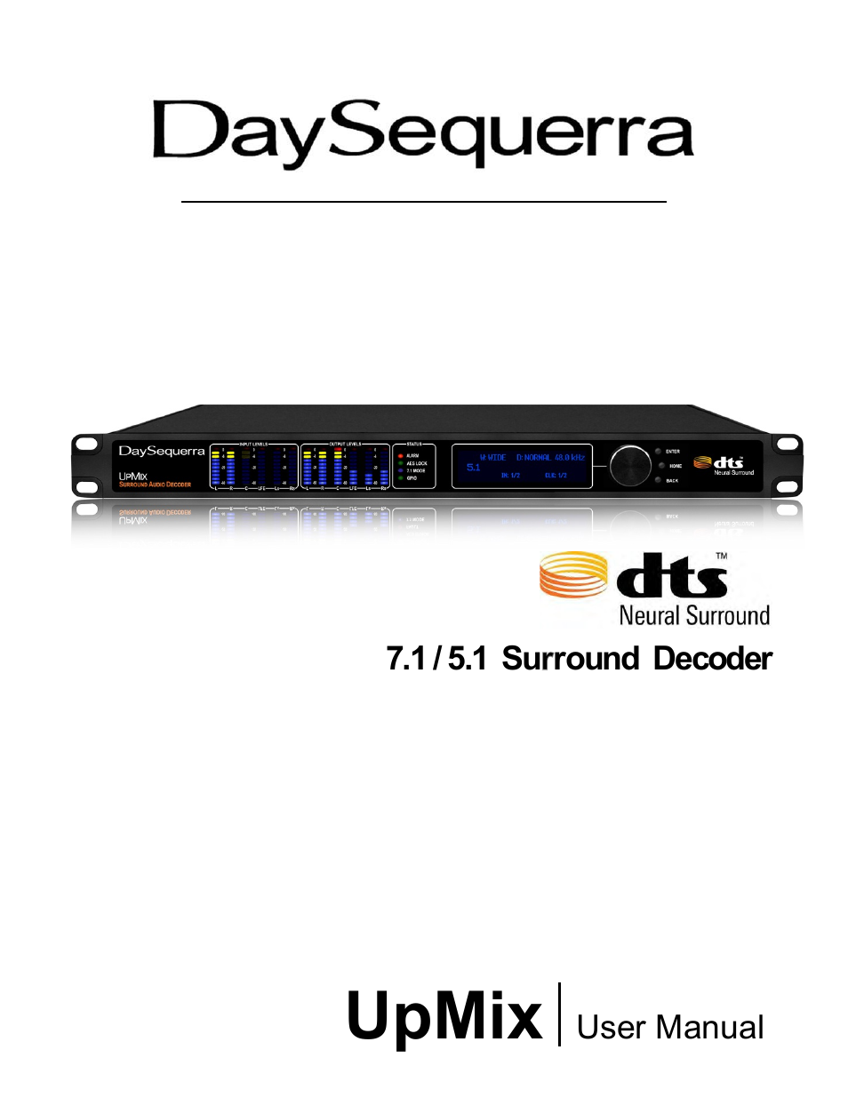 DaySequerra UpMix User Manual | 20 pages