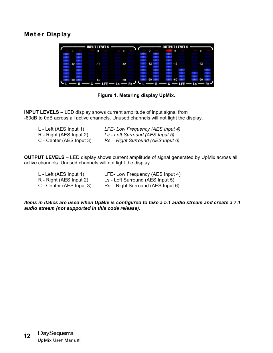 DaySequerra UpMix User Manual | Page 12 / 20