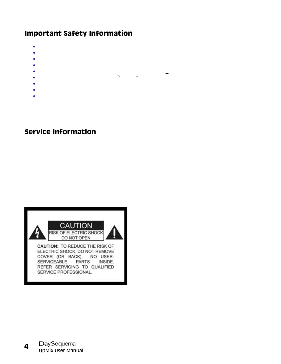 DaySequerra UpMix User Manual | Page 6 / 22