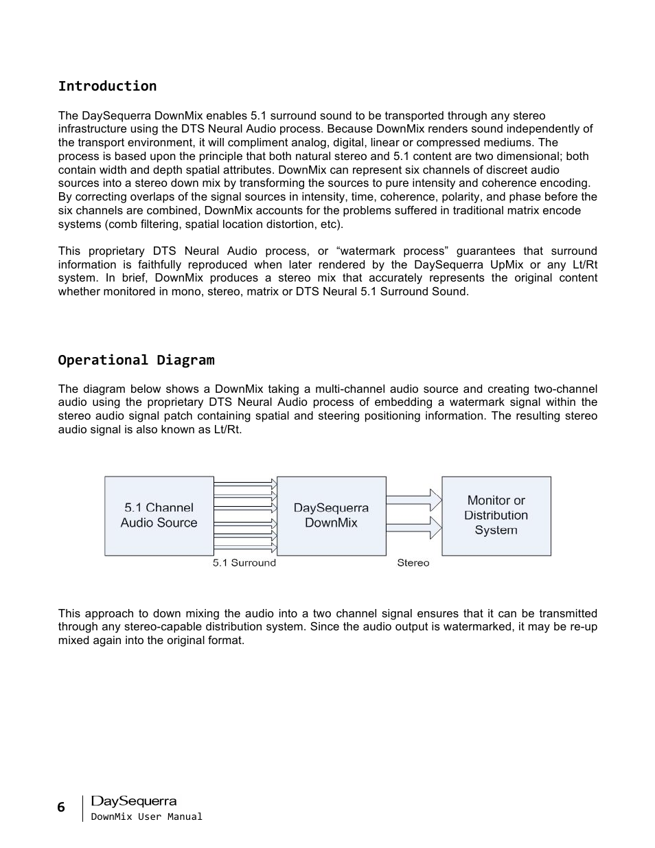 DaySequerra DownMix User Manual | Page 6 / 20