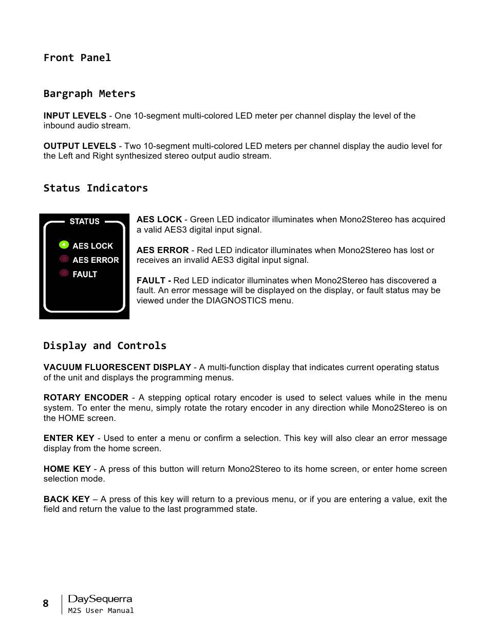 DaySequerra Mono2Stereo User Manual | Page 8 / 20