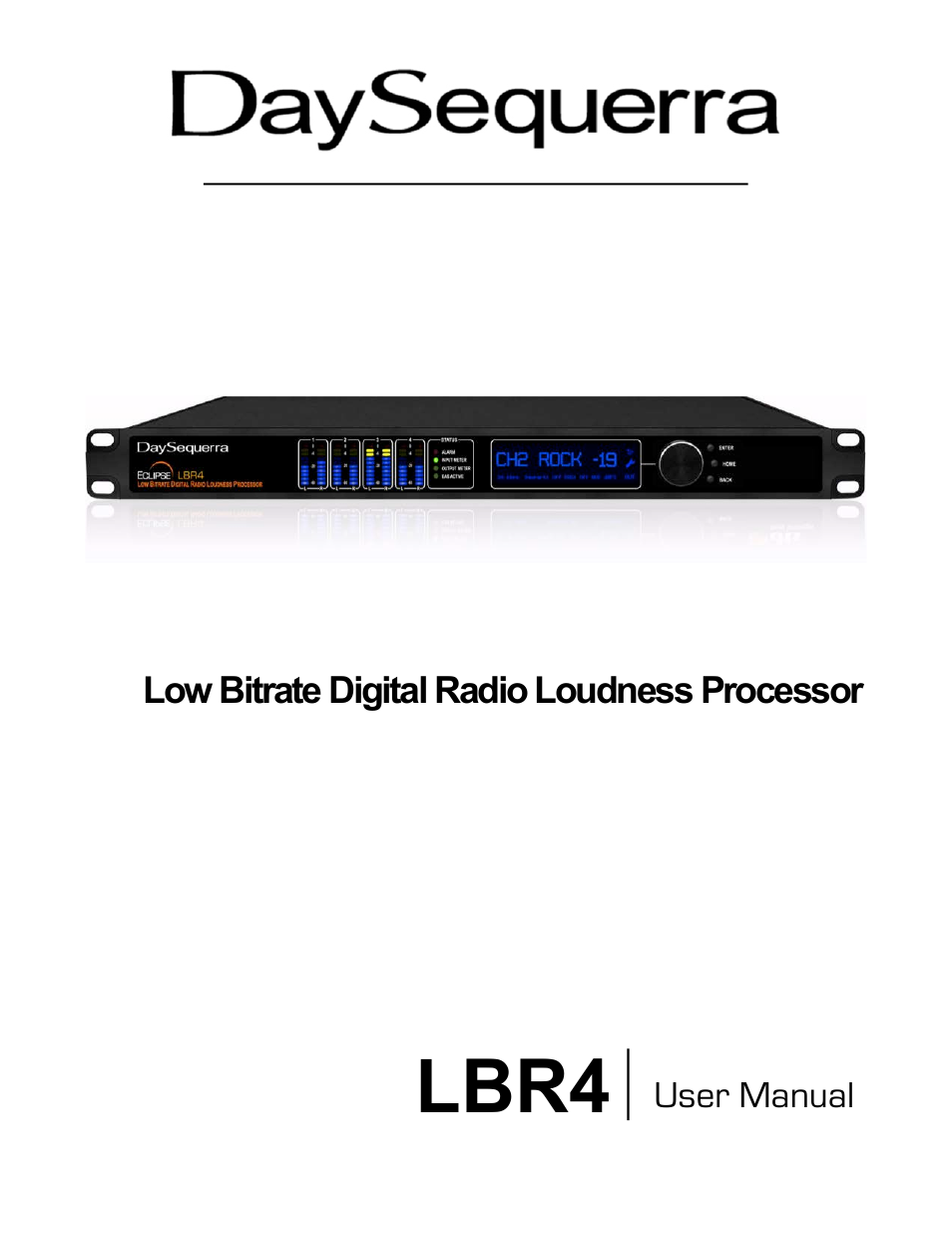 DaySequerra Eclipse LBR4 User Manual | 27 pages