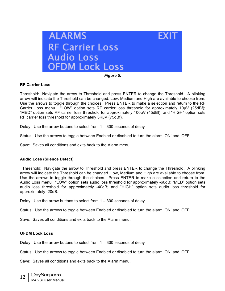 DaySequerra M4.2Si AM-FM User Manual | Page 12 / 23