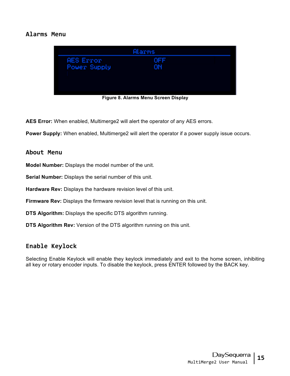 DaySequerra MultiMerge2 User Manual | Page 15 / 19