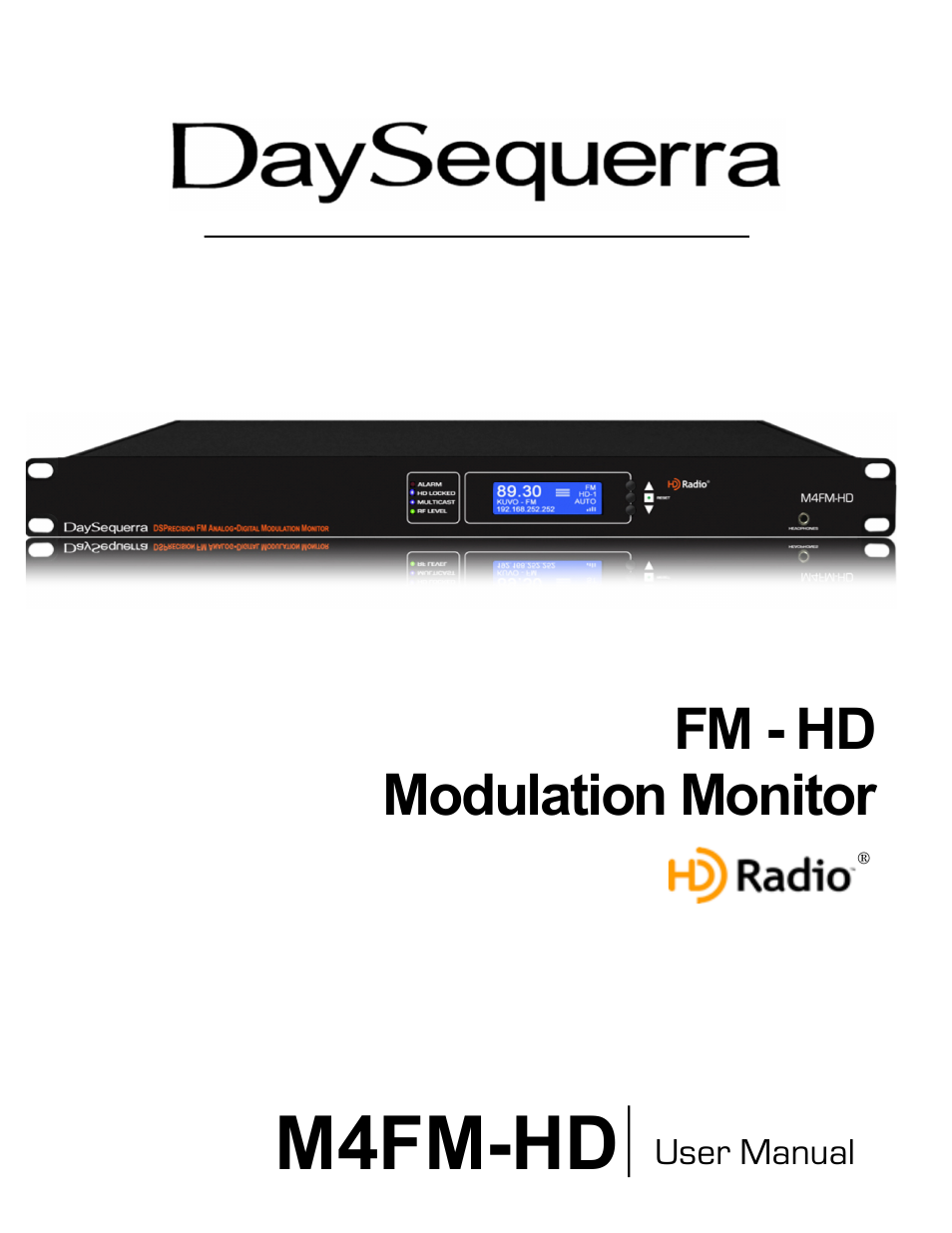 DaySequerra M4FM-HD User Manual | 27 pages