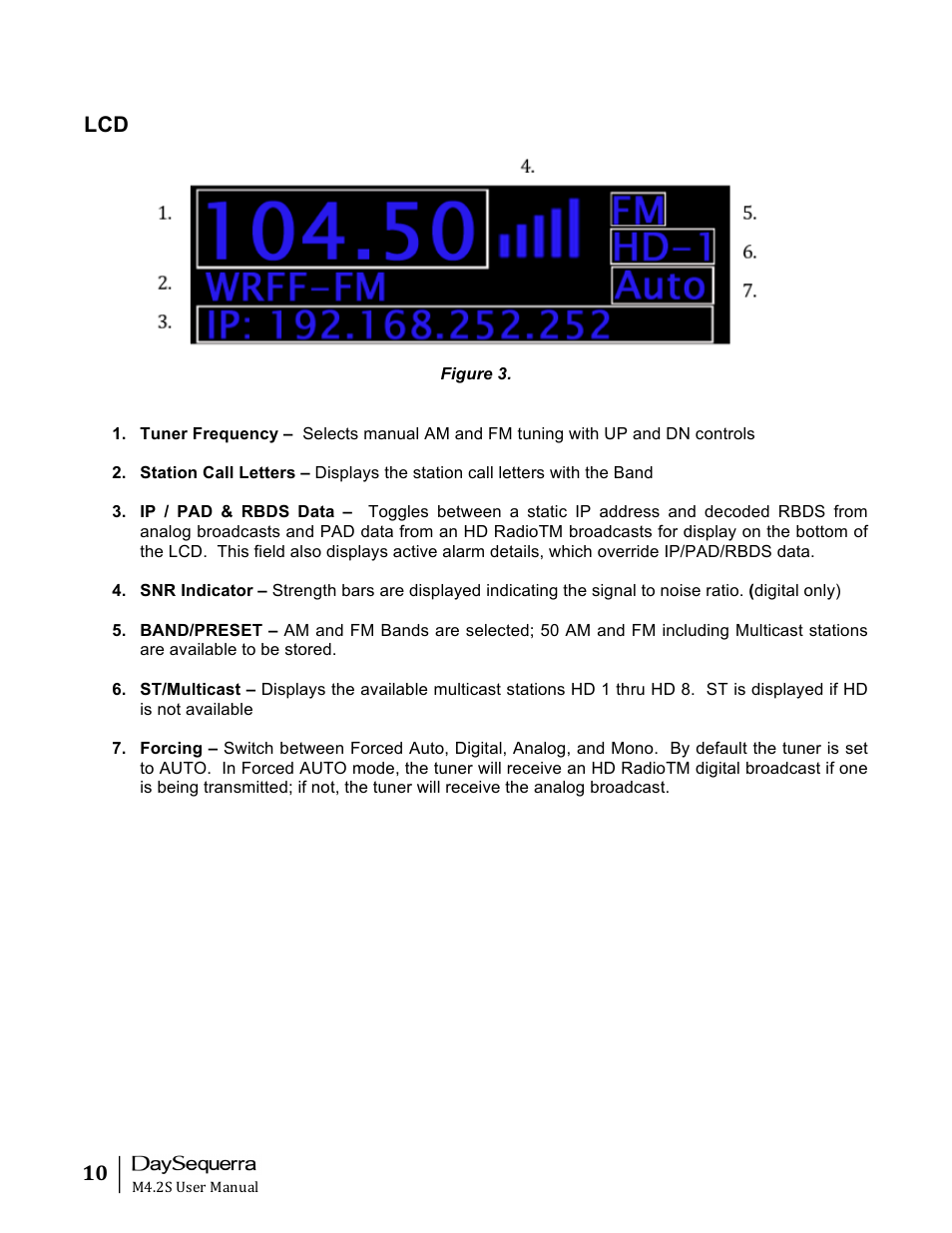 DaySequerra M4.2S User Manual | Page 10 / 21