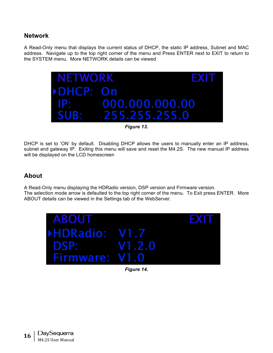 DaySequerra M4.2S User Manual | Page 16 / 21