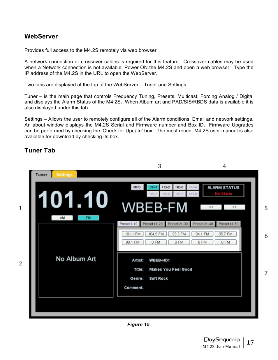DaySequerra M4.2S User Manual | Page 17 / 21