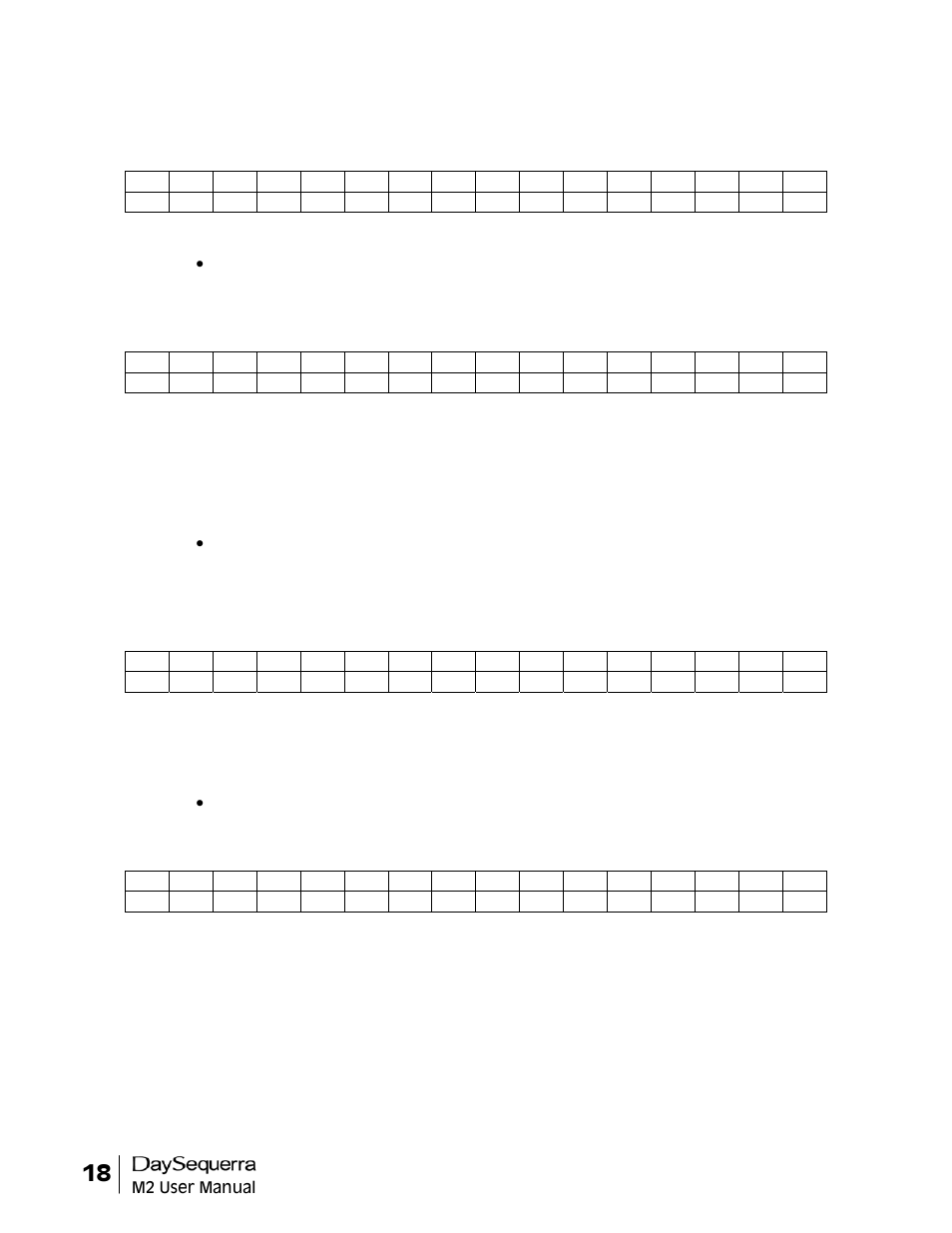 DaySequerra M2.0X User Manual | Page 18 / 20