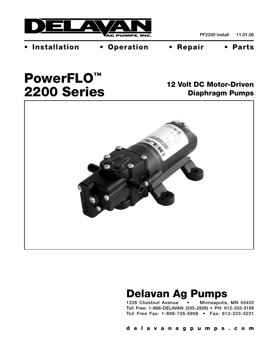 Delavan 2200 Series User Manual | 4 pages