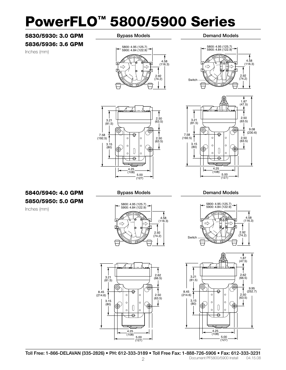 Delavan 5900 Series User Manual | 6 pages