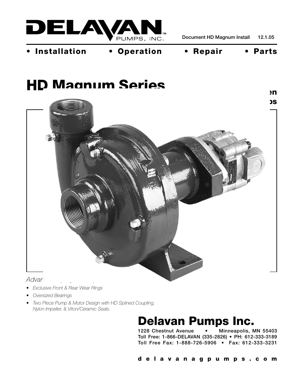 Delavan M125 User Manual | 12 pages