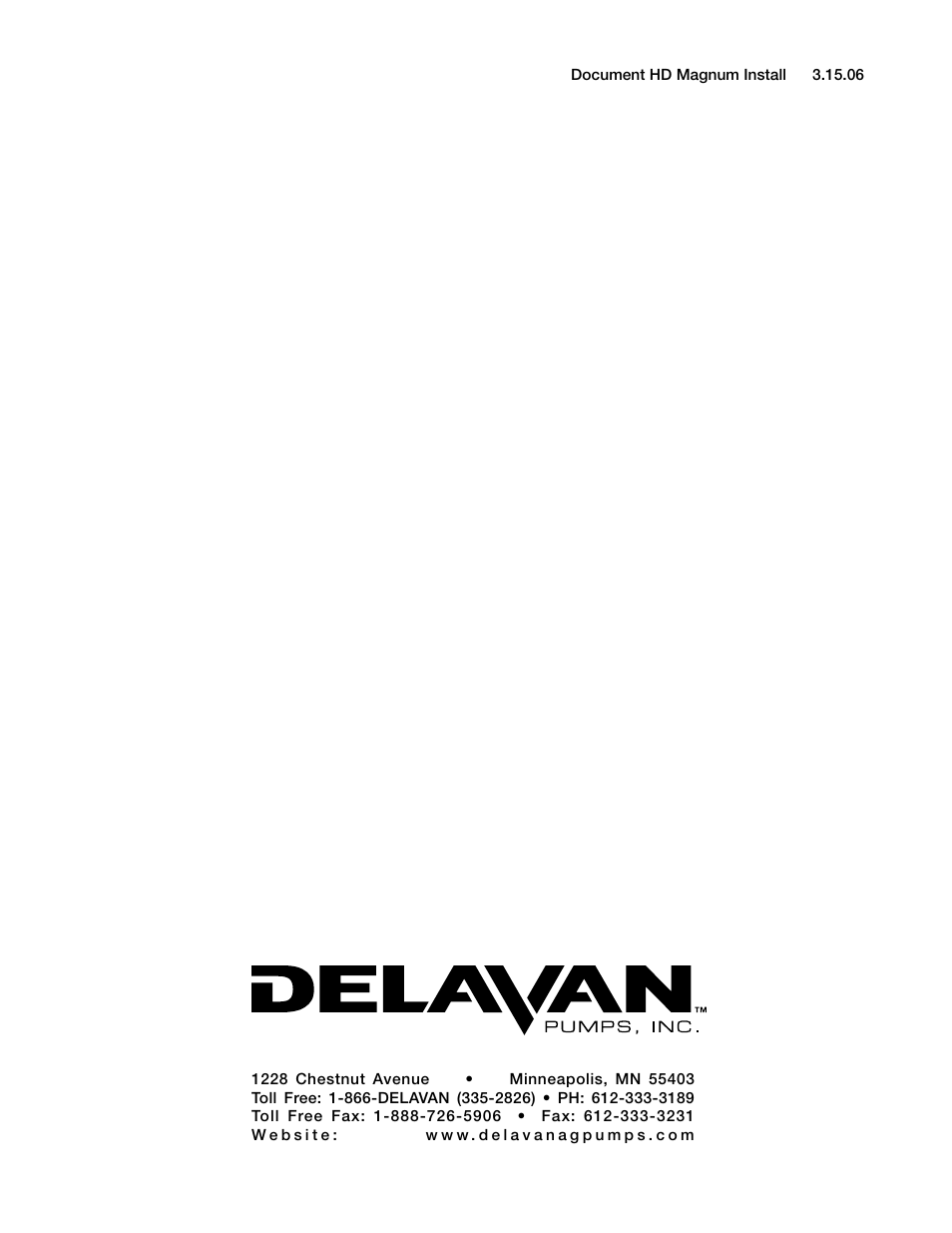 Delavan M125 User Manual | Page 12 / 12