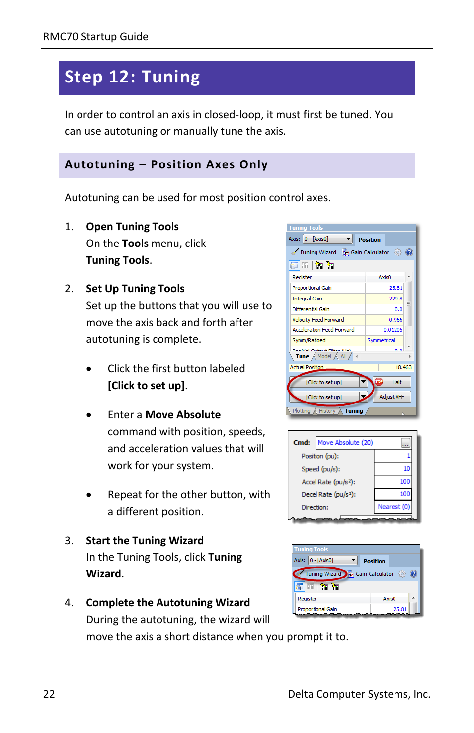 Step 12: tuning | Delta RMC70 User Manual | Page 24 / 48