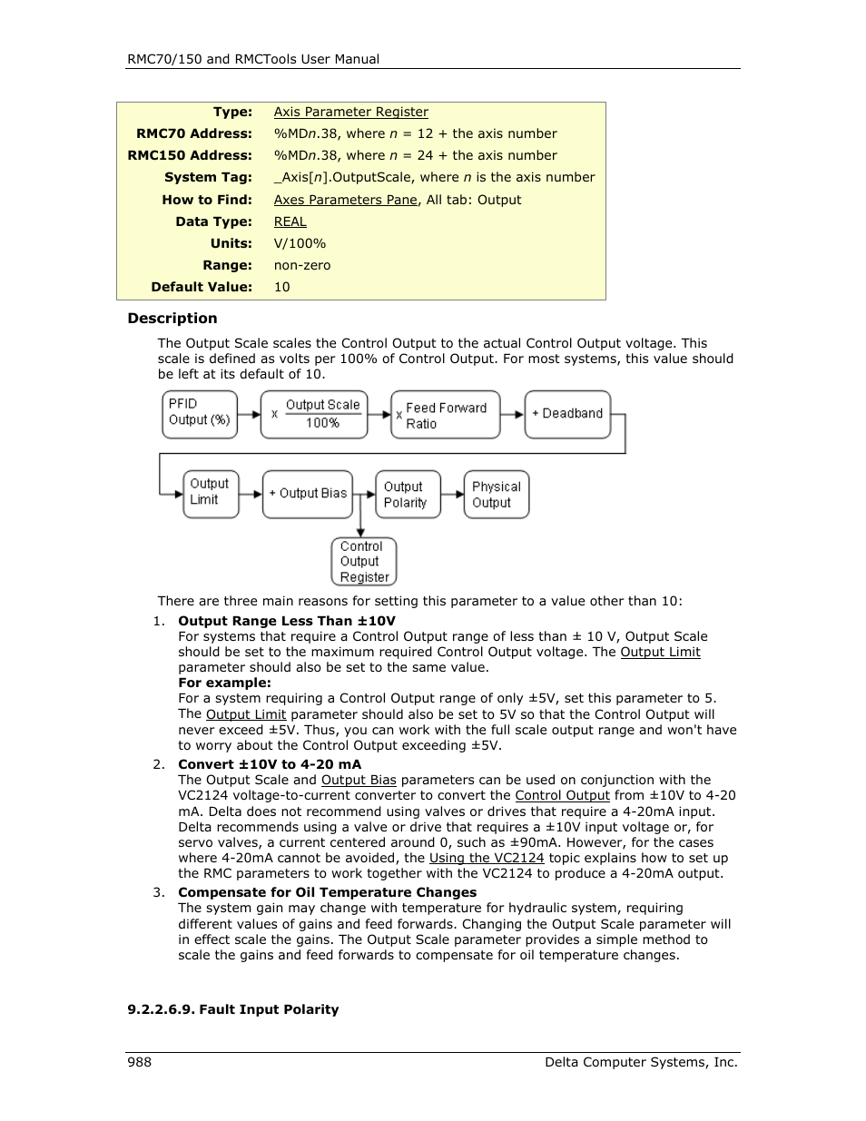 Fault input polarity | Delta RMC151 User Manual | Page 1008 / 1221