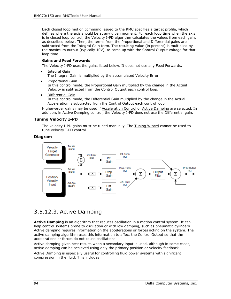 Active damping, As active damping, R active damping | Delta RMC151 User Manual | Page 114 / 1221