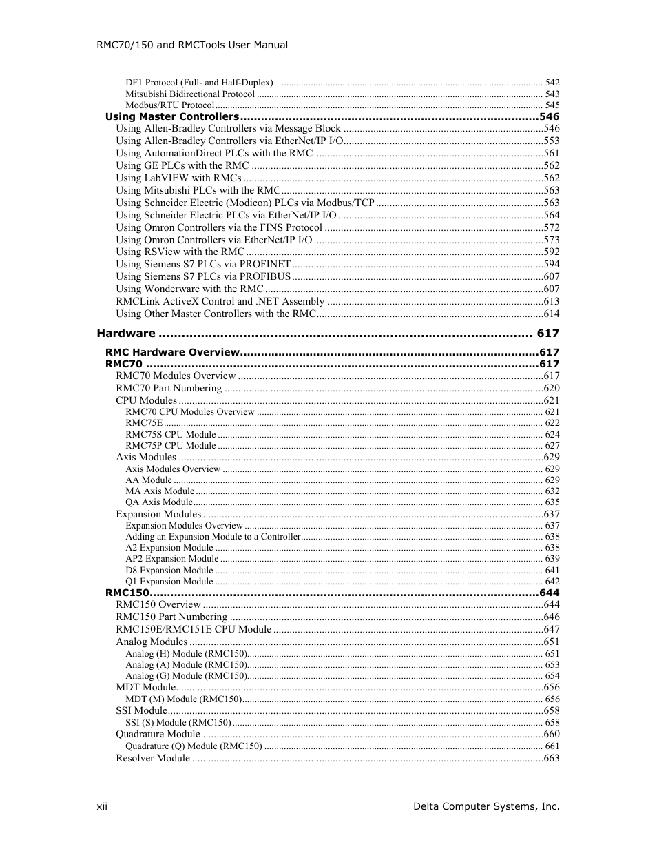 Delta RMC151 User Manual | Page 12 / 1221