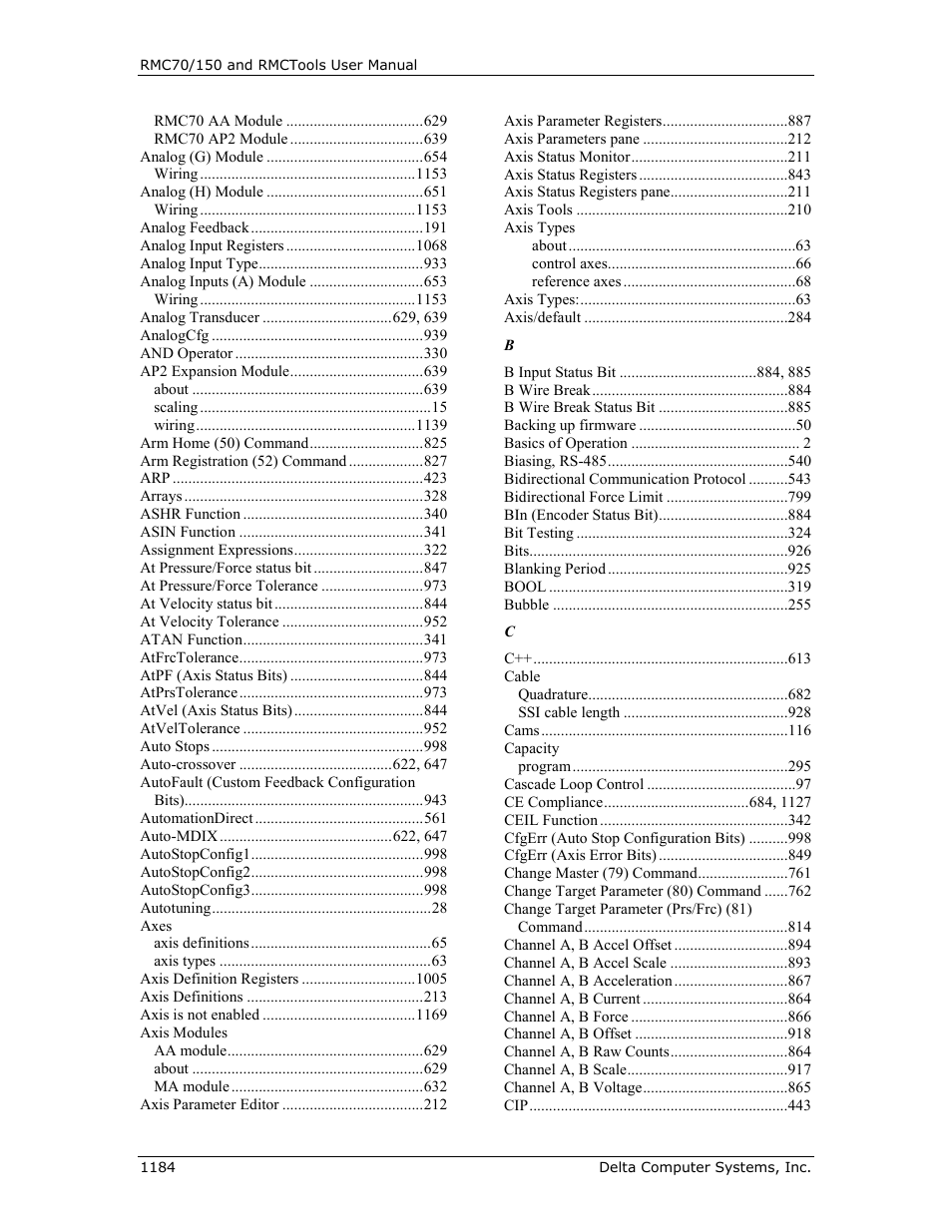 Delta RMC151 User Manual | Page 1204 / 1221