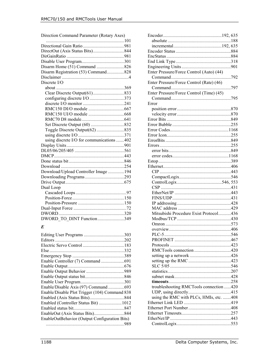 Delta RMC151 User Manual | Page 1208 / 1221