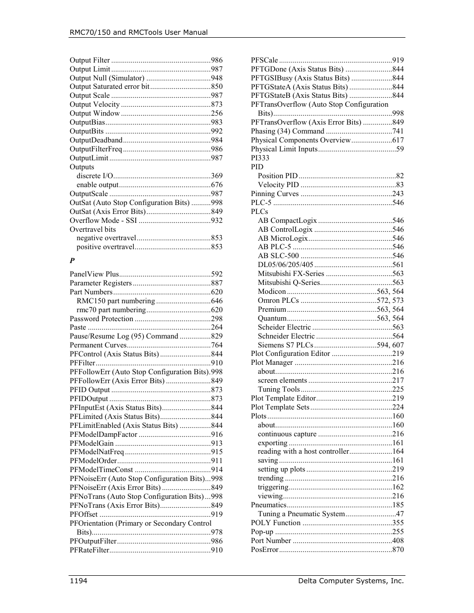 Delta RMC151 User Manual | Page 1214 / 1221