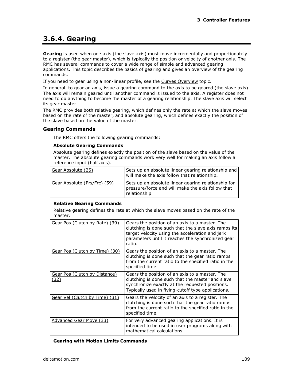 Gearing, E gearing | Delta RMC151 User Manual | Page 129 / 1221