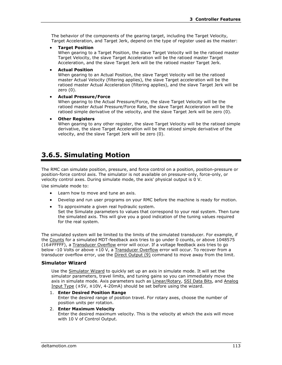 Simulating motion | Delta RMC151 User Manual | Page 133 / 1221