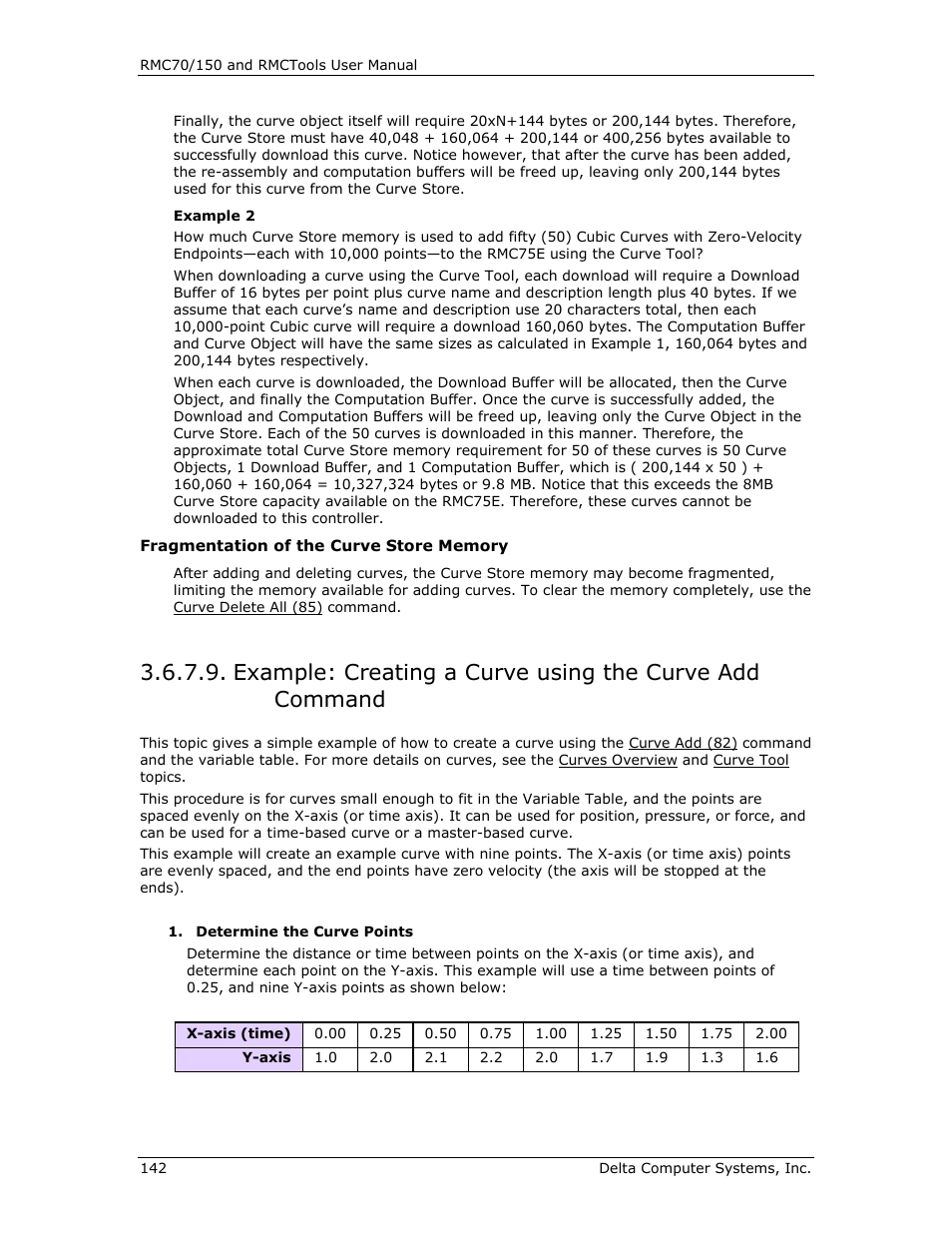 Example: create curve using the curve add command | Delta RMC151 User Manual | Page 162 / 1221