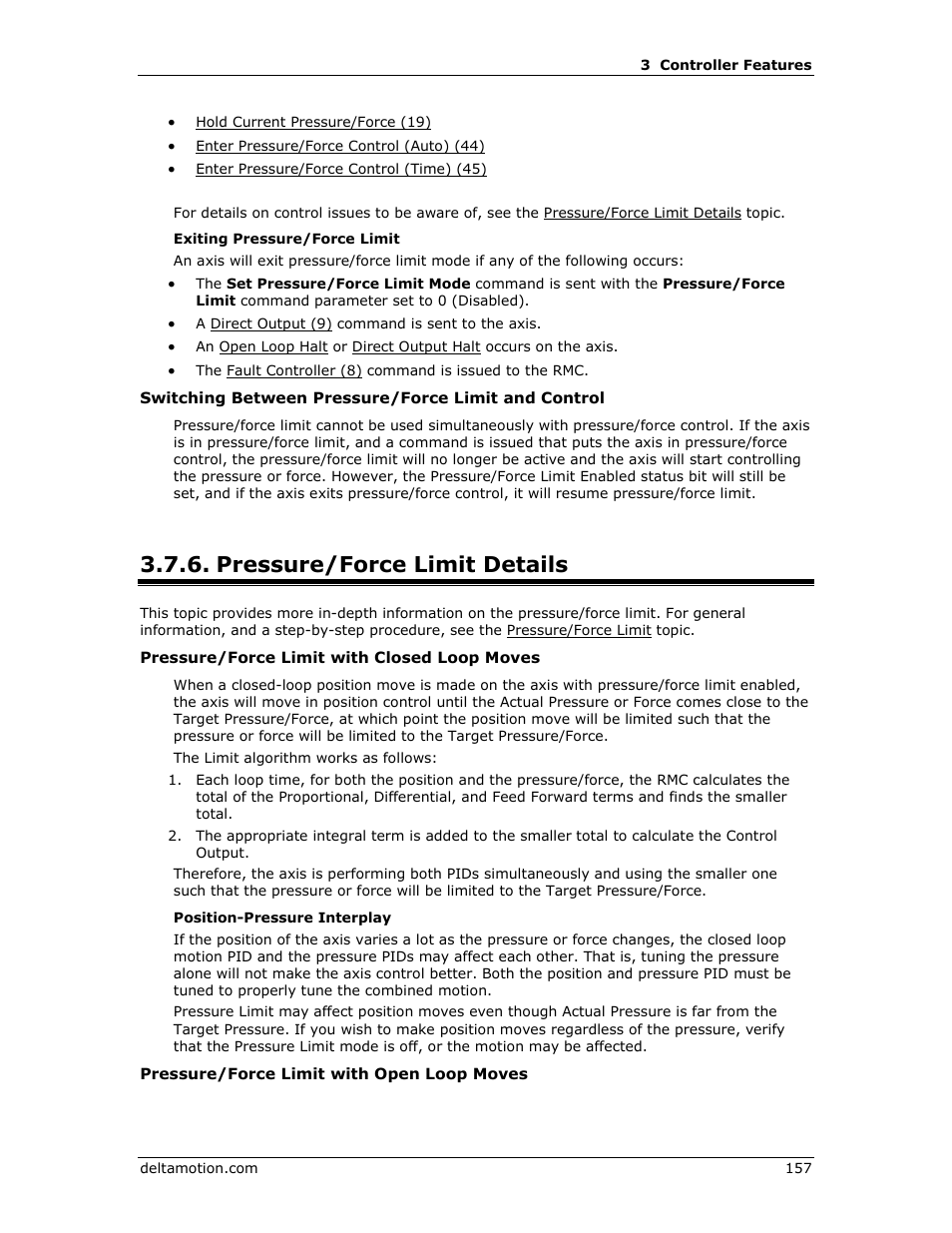 Pressure/force limit details, Pressure/force limit | Delta RMC151 User Manual | Page 177 / 1221