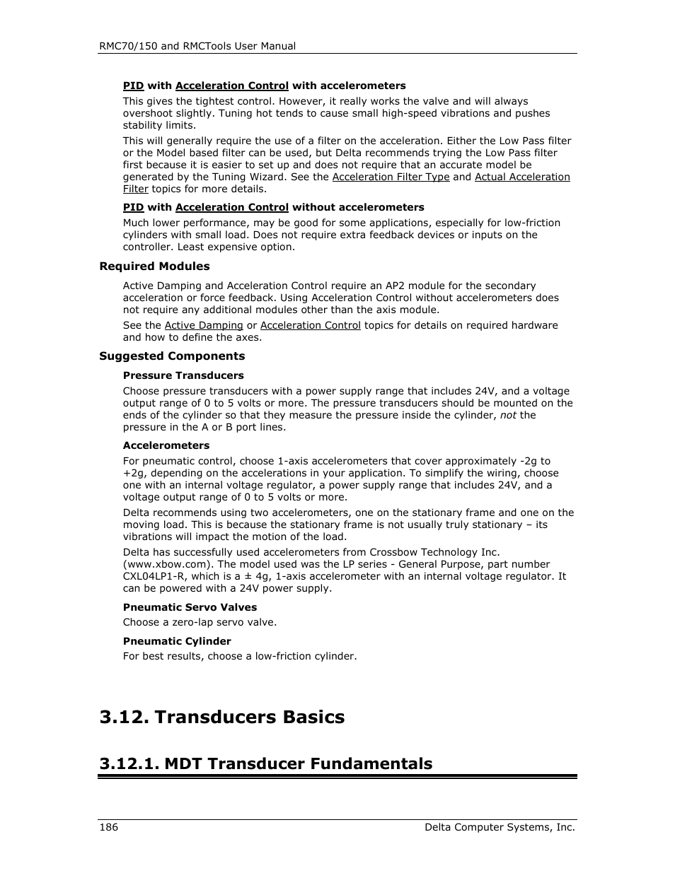 Transducers basics, Mdt transducer fundamentals | Delta RMC151 User Manual | Page 206 / 1221