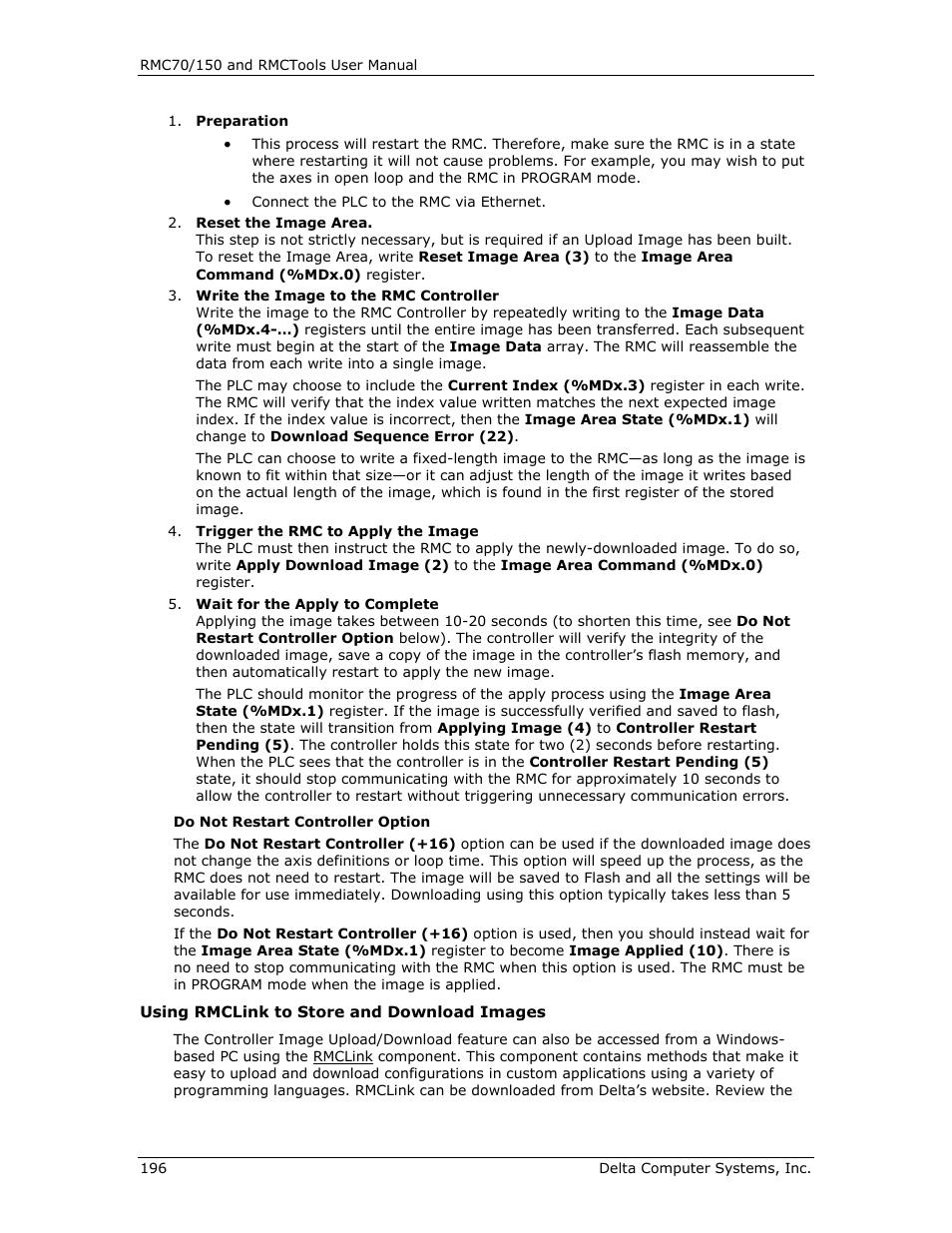 Delta RMC151 User Manual | Page 216 / 1221