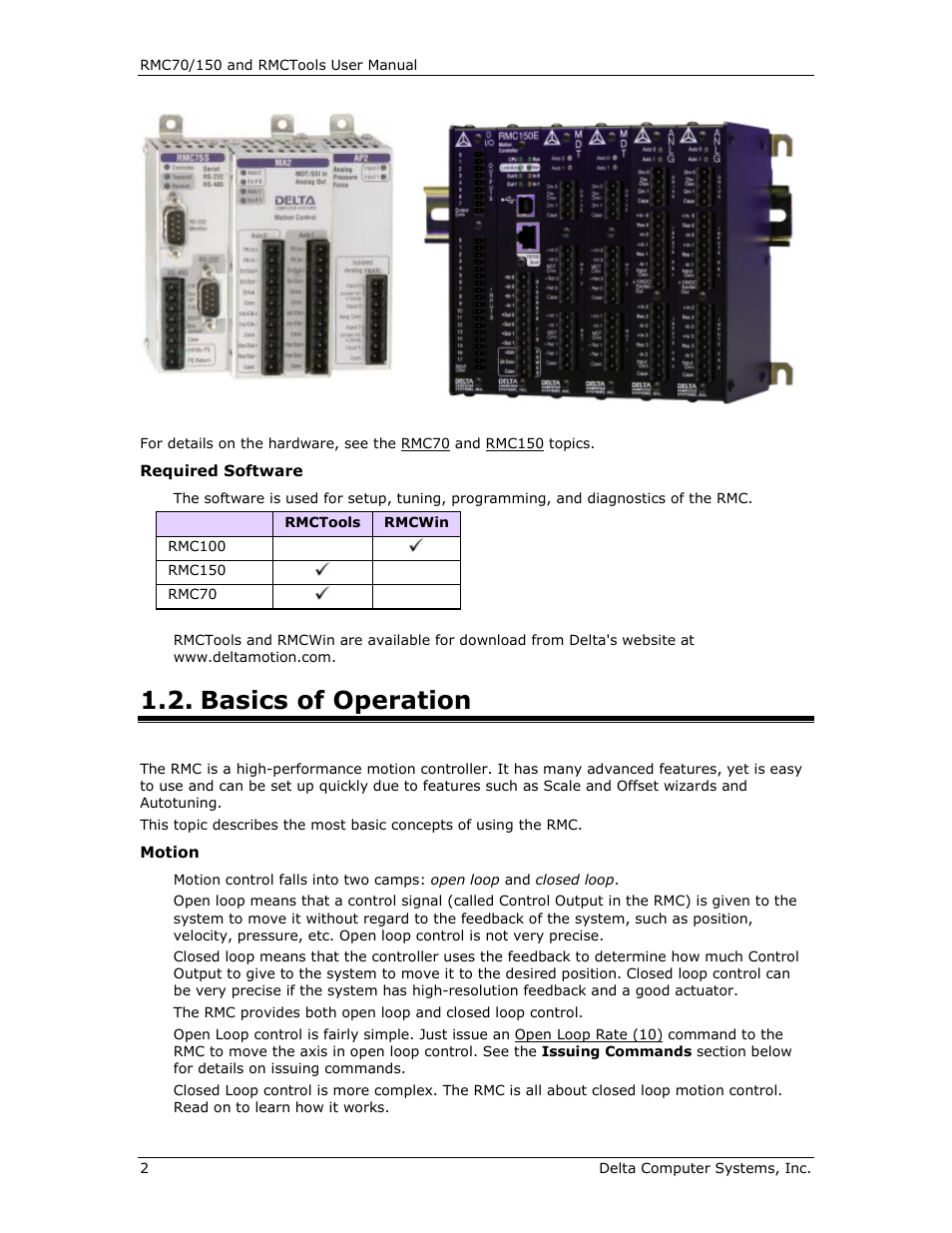 Basics of operation | Delta RMC151 User Manual | Page 22 / 1221